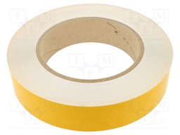 Tape: marking; white; L: 50m; W: 50mm; self-adhesive; PVC