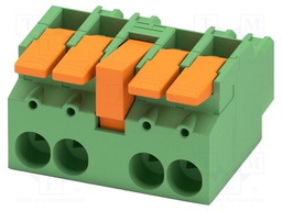 PCB connector, nominal cross section: 16 mm?, color: green,