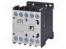 Contactor: 3-pole; NO x3; Auxiliary contacts: NC; 400VAC; 22A; CEC
