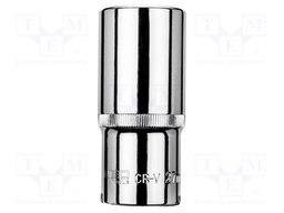 Socket; 6-angles,socket spanner; HEX 27mm; 1/2"; long