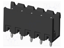 Connector: pluggable terminal block; socket; male; on PCBs