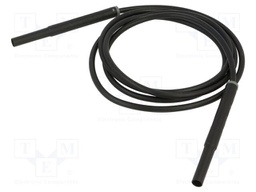 Test lead; 10A; banana plug 4mm,both sides; insulated; Len: 1.5m