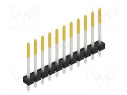 Connector: pin strips; pin header; male; PIN: 11; 2.54mm; THT; 1x11