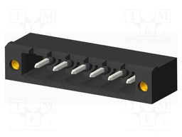 Connector: pluggable terminal block; socket; male; on PCBs