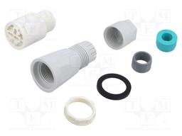 Connector: AC supply; screw terminal; male + female; TH394; 400V