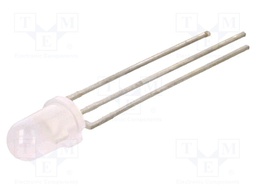 LED; 5mm; bicolour; orange/green; 50÷110mcd; 80°; Front: convex