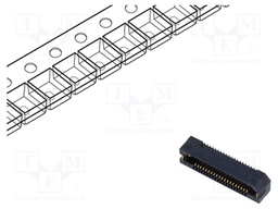 Connector: PCB to PCB; female; PIN: 40; 0.8mm; ERF8; gold-plated