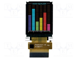 Display: TFT; 1.8"; 128x160; Illumin: LED; Dim: 34x46.7mm