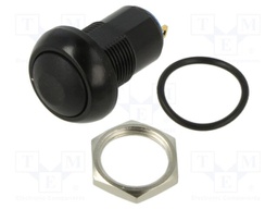 Switch: push-button; Pos: 2; SPST-NO; 2A/125VAC; 4A/12VDC; OFF-ON