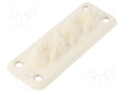 Multigate grommet; white; Holes no: 10; -40÷100°C; UL94V-0; IP55