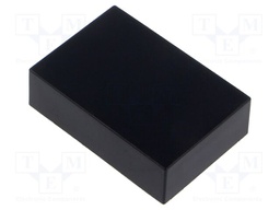 Enclosure: designed for potting; X: 63mm; Y: 52.5mm; Z: 14.9mm; ABS