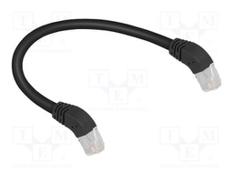 Patch cord; S/FTP; Cat: 6a; RJ45 down angled plug,both sides