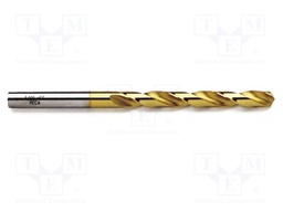 Drill bit; for metal; Ø: 10.2mm; L: 87mm; high speed steel HSS-TIN