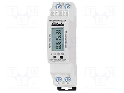 Single phase meter; for DIN rail mounting; 230VAC; IP20; Inom: 5A