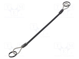Retaining cable; Plating: PVC; Mat: stainless steel; 150mm