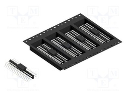 Connector: pin strips; pin header; male; PIN: 32; 2mm; SMT; 2x16