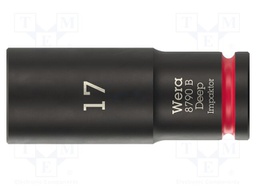 Socket; 6-angles,socket spanner,impact; HEX 17mm; 3/8"; IMPAKTOR