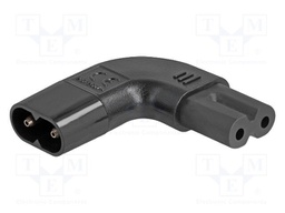 IEC C7 female,IEC C8 male; angular; 2.5A; 250V