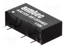 Converter: DC/DC; 1W; Uin: 4.5÷5.5V; 12VDC; Iout: 83mA; SIP7; 2.2g