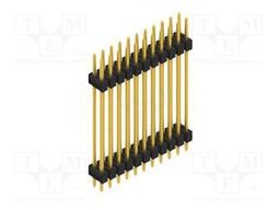 Connector: pin strips; pin header; male; PIN: 22; 2.54mm; THT; 2x11