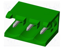 Connector: pluggable terminal block; socket; male; angled 90°