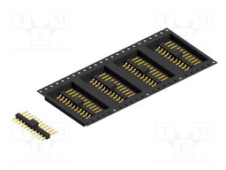 Connector: pin strips; pin header; male; PIN: 11; 2.54mm; SMT; 1x11