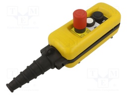 Control station; Harmony XAC; No.of butt: 3; mushroom,round; IP65