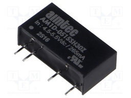 Converter: DC/DC; 1W; Uin: 4.5÷5.5V; 15VDC; Iout: 70mA; SIP7; 2.3g
