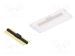 Connector: pin strips; pin header; male; PIN: 15; 2.54mm; SMT; 1x15
