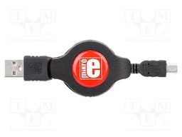 Connection cable USB; USB A,USB B mini; Features: roll cable