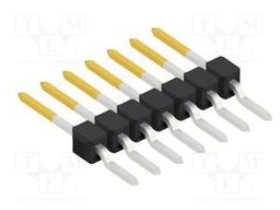 Connector: pin strips; pin header; male; PIN: 7; 2.54mm; SMT; 1x7