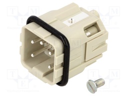 Connector: HAN; male; Han A; PIN: 5; 4+PE; size 3A; screw terminal