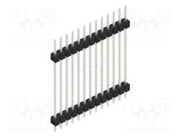 Connector: pin strips; pin header; male; PIN: 13; 2.54mm; THT; 1x13