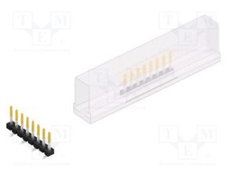 Connector: pin strips; pin header; male; PIN: 8; 2.54mm; SMT; 1x8