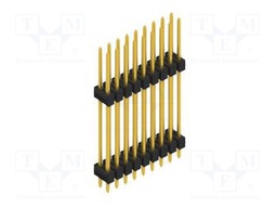 Connector: pin strips; pin header; male; PIN: 18; 2.54mm; THT; 2x9