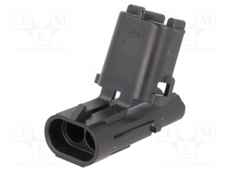 Connector: wire-wire; Weather Pack; plug; male; PIN: 2; for cable