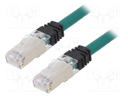 Patch cord; S/FTP,TX6A™ 10Gig; 6a; stranded; Cu; LSZH; green; 26AWG