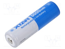 Re-battery: Li-Ion; 21700; 3.6V; 6000mAh; Ø21.8x74.8mm; 10A