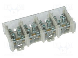 Splice terminal: distribution block; 125A; with cover; grey
