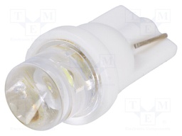 LED lamp; cool white; T08; Urated: 12VDC; 3lm; No.of diodes: 1; 120°