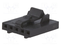 Plug; wire-board; female; AMPMODU MTE; 2.54mm; PIN: 5; w/o contacts