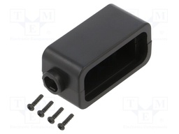 Enclosure: multipurpose; X: 22mm; Y: 51mm; Z: 24mm; ABS; black