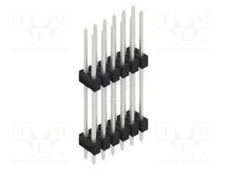 Connector: pin strips; pin header; male; PIN: 12; 2.54mm; THT; 2x6