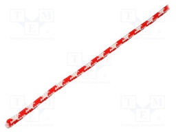 Rope; polypropylene; Ørope: 5mm; L: 25m; with a core; white-red