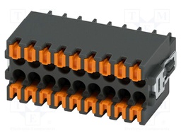 PCB connector, nominal cross section: 0.5 mm?, color: black,