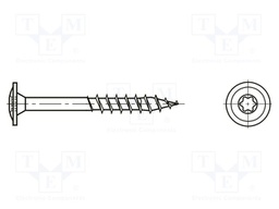 Screw; for wood