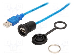 Adapter cable; USB A socket,USB A plug; 1310; USB 2.0; IP65; 1m