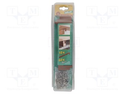 Connector; concealed screwed connection