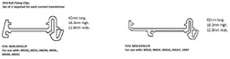 Rack mount; for DIN rail mounting; 2pcs.