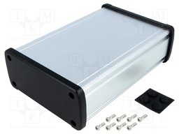 Enclosure: multipurpose; X: 115.1mm; Y: 169mm; Z: 51.6mm; aluminium